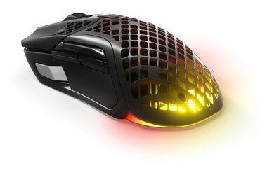 SteelSeries Aerox 5 Wireless čierna / Bezdrôtová herná myš / optická / 18000DPI / BT / USB / 9 tlačidiel