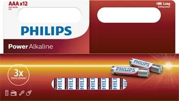 Philips batéria AAA Power Alkaline - 12ks
