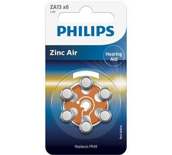 Philips batéria ZA13 Zinc Air - 6ks