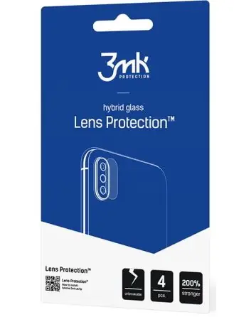 3mk Lens Hybridné sklo ochrana kamery pre Motorola Edge 30 (4ks)