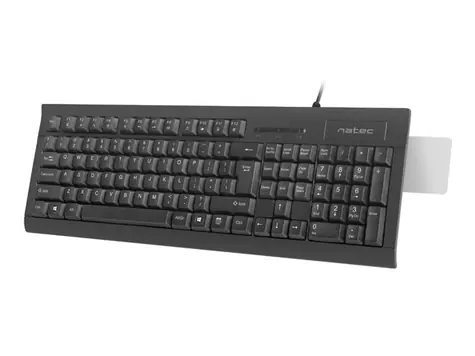 Natec Moray čierna / drôtová klávesnica / US / USB / 1.5 m