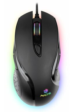 NGS GMX-125 čierna / Herná myš / Optický senzor / USB / Drôtová / 8 tlačidiel / 7200dpi / LED podsvietenie / USB