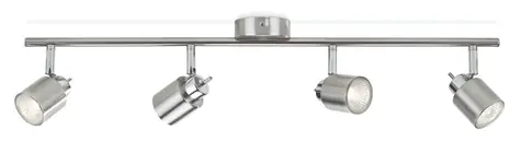 Philips Meranti bodové svietidlo 4x GU10 35W / bez zdroja / IP20 / matný chróm