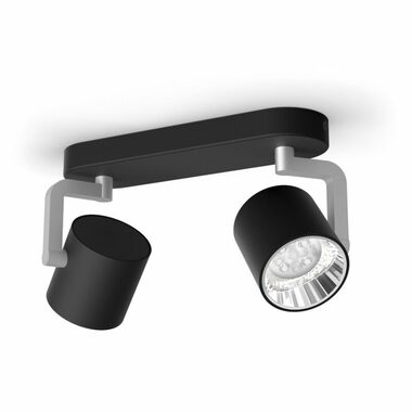 Philips Byrl bodové LED svietidlo 8,6 W / 860lm / 2200 - 2700K / krokové stmievanie / IP20 / čierne