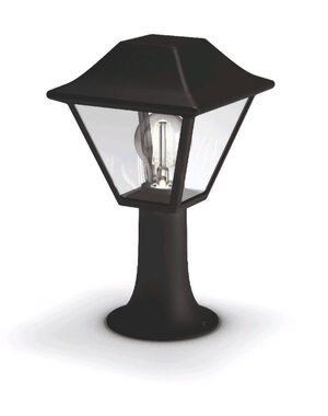 Philips Alpenglow vonkajšie stĺpikové svietidlo 1xE27 60W / bez zdroja / 30cm / IP44 / čierne