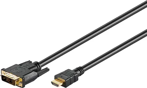 Goobay 51881 kábel HDMI M na DVI-D M 1.5 m / pozlátené konektory
