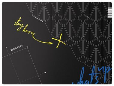 Endorfy ochranná podložka pod stoličku FP120R čierna / hranatá / 120 x 90 cm