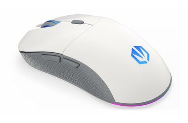 Endorfy GEM Plus Wireless biela / Bezdrôtová myš / optická / 26000 dpi / 6 tlačidiel / RGB / USB / 1.6m