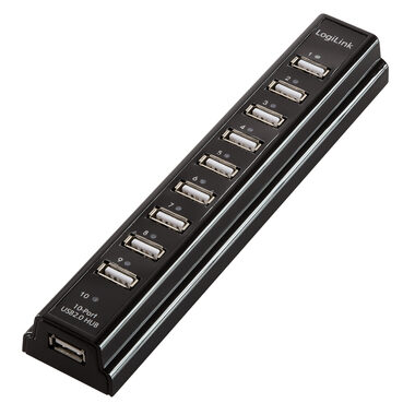 LogiLink UA0096/USB hub/10x USB-A 2.0/480Mb/s  
