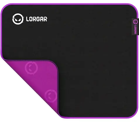 Lorgar Main 313 (M) čierno-fialová / herná podložka pod myš / 360 x 300 x 3 mm