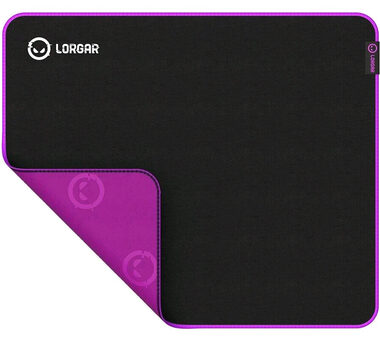Lorgar Main 315 (L) čierno-fialová / herná podložka pod myš / 500 x 420 x 3 mm