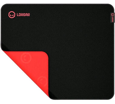 Lorgar Main 325 (L) čierno-červená / herná podložka pod myš / 500 x 420 x 3 mm
