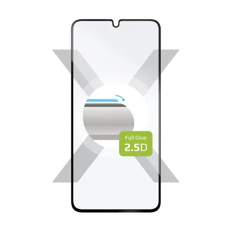 FIXED Full-Cover Ochranné tvrdené sklo pre Samsung Galaxy A34 5G čierna / lepenie cez celý displej