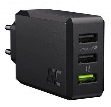 Green Cell GC ChargeSource 3 Nabíjačka čierna / QC / 30W / 3x USB