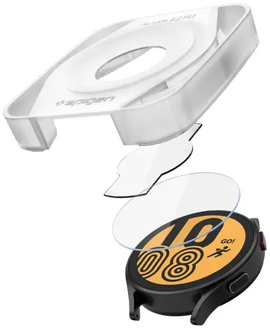 Spigen Glass EZ Fit ochranné sklo pre Samsung Galaxy Watch 5 &amp; 4 44mm / 2ks