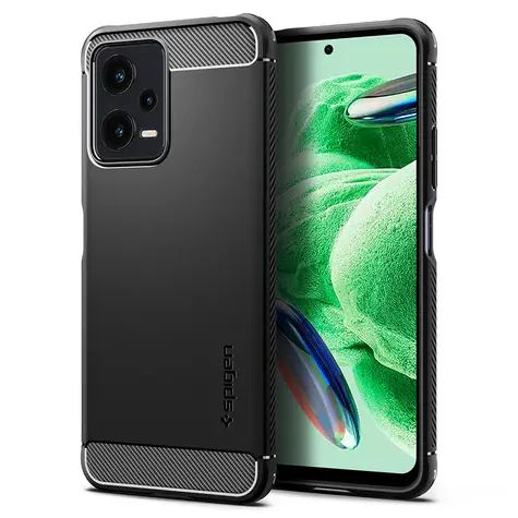 Spigen Rugged Armor ochranný kryt pre Xiaomi Redmi Note 12 5G/POCO X5 5G čierna