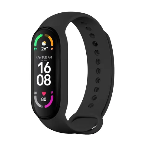 FIXED Silicone Strap Silikónový remienok pre Xiaomi Band 7 &amp; Mi Band 6 &amp; Mi Band 5 čierna