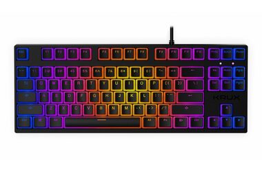 KRUX Atax PRE RGB Pudding Outemu Black čierna / mechanická klávesnica / Outemu Black / RGB / US layout