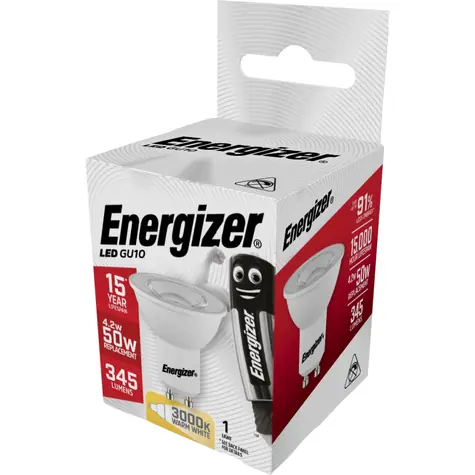 Energizer S8823 LED Halogénová žiarovka 5W / Pätica GU10 / 3000K / 345 lm