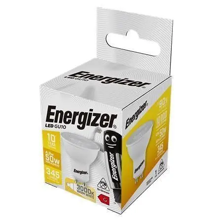Energizer S17518 LED Bodová žiarovka 4.2W / Pätica GU10 / 3000K / 345 lm
