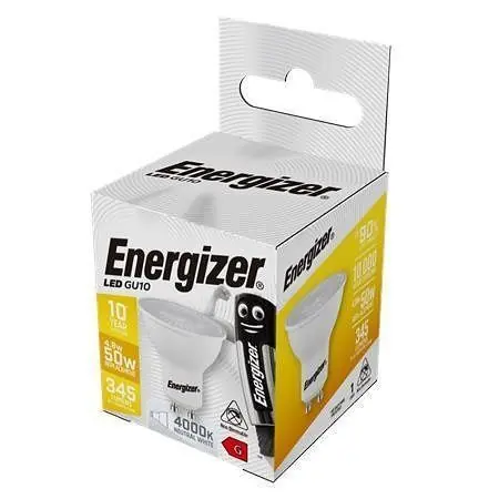 Energizer S17519 LED Bodová žiarovka 4.2W / Pätica GU10 / 4000K / 345 lm