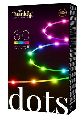 Twinkly Dots Smart LED číra / Svetelná reťaz / 60x LED RGB / dĺžka 3 m / BT / Wi-Fi