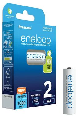 Panasonic Eneloop Nabíjacia batéria AA 2000 mAh 2ks / Ni-MH / blister