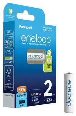 Panasonic Eneloop Nabíjacie batérie AAA 800 mAh 2 ks / Ni-MH / blister