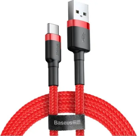Baseus CATKLF-A09 Kábel USB-A (M) - USB-C (M) 0.5 m červená
