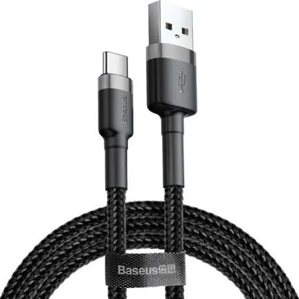 Baseus CATKLF-AG1 Kábel USB-A (M) - USB-C (M) 0.5 m čierna