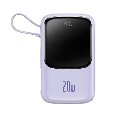 Baseus PPQD020005 Qpow Pro / Powerbanka / 10000 mAh / Lightning v tele / USB-C / USB-A / 20W
