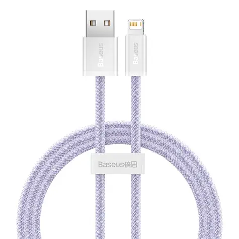 Baseus CALD040005 Kábel USB-A (M) - Lightning (M) 1 m fialová