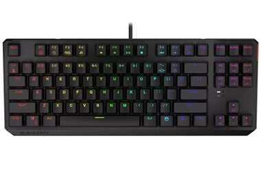 Endorfy Thock TKL CZ Red čierna / Herná klávesnica / Drôtová / USB / CZ layout / 87 kláves / RGB