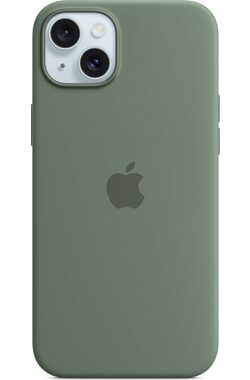 Apple Silikónový kryt s MagSafe pre iPhone 15 PLUS cyprusovo zelená