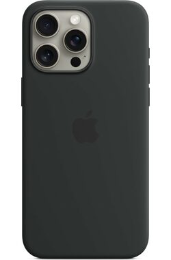 Apple Silikónový kryt s MagSafe pre iPhone 15 Pro Max čierna
