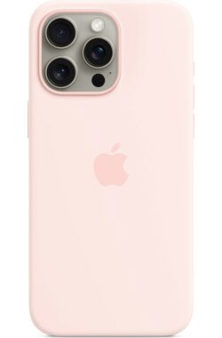 Apple Silikónový kryt s MagSafe pre iPhone 15 Pro Max svetlo ružová