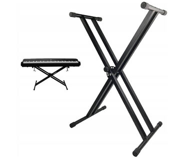 MOZOS KSX1 čierna / Klávesový stojan / 30-98 cm