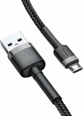 Baseus CAMKLF-BG1 Kábel USB-A (M) - Micro-USB (M) 1 m čierno-šedá