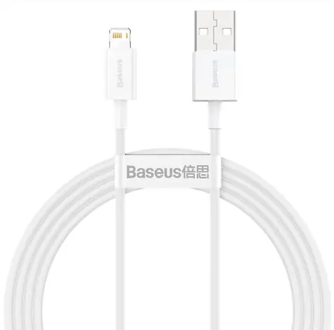 Baseus CALYS-B02 Kábel USB-A (M) - Lightning (M) 1.5 m biela