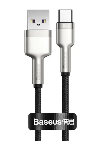 Baseus CAKF000001 Kábel USB-A (M) - USB-C (M) 0.25 m čierna / 66W