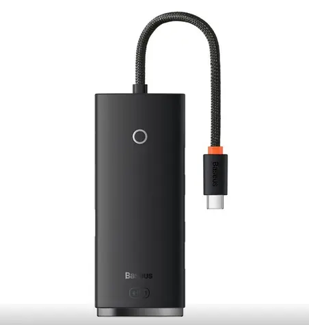 Baseus WKQX030301 Lite Series Hub 0.25 m čierna / USB rozbočovač / 4X USB 3.0