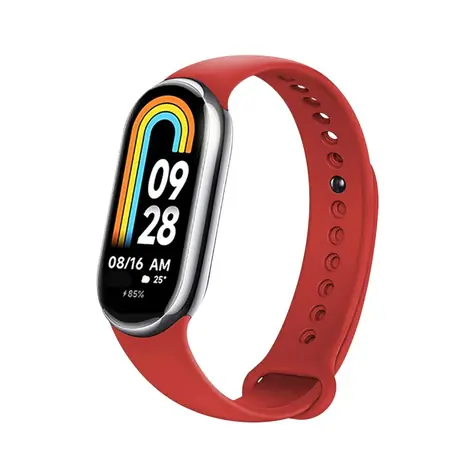 FIXED Silicone Strap Silikónový remienok pre XIAOMI Mi Band 8 červená