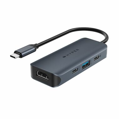 Hyper EcoSmart Gen.2 USB-C Hub 4v1 čierna / USB-C / USB-A / HDMI 4K 60 Hz