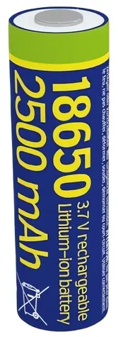 Gembird EG-BA-18650-10C Dobíjacia batéria 18650 / 3.7V / lítiová / 2500 mAh / 1 ks 