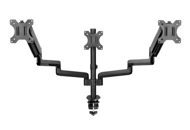 Gembird MA-DA3-01 Stolný držiak pre 3 monitory do 27&quot; / štandardy VESA 75x75 &amp; 100x100 / nosnosť 21 kg / nastaviteľný