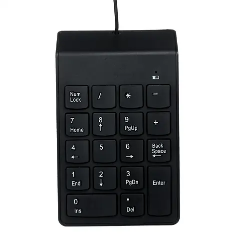 Gembird KDP-U-03 čierna / Numerická klávesnica / USB / 18 kláves 