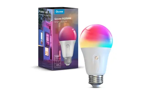 Govee H6009 Múdra LED žiarovka / Wi-Fi / BT / 12 W / E27 / 1200 lm / RGB