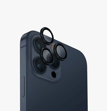 UNIQ Optix hliníkové ochranné sklo na šošovku fotoaparátu pre Appple iPhone 15 Pro Max Deep navy (Dark blue)