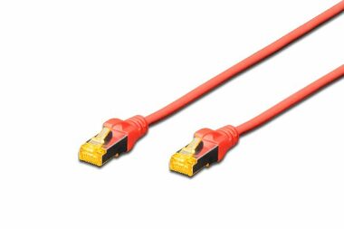 Digitus Ecoline Patch Cable 0.25m červená / UTP / CAT 5e / AWG 26:7 