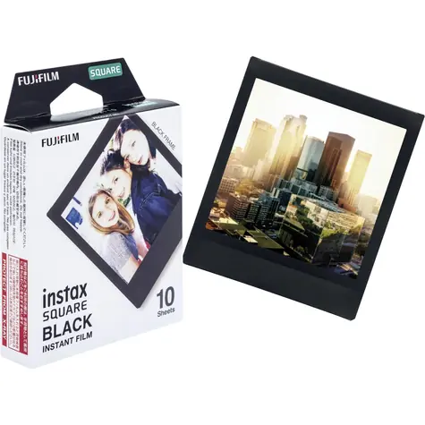 Fujifilm Instax Square Film čierny rámček 10 ks / Instantný film / 86 x 72 mm / lesklý